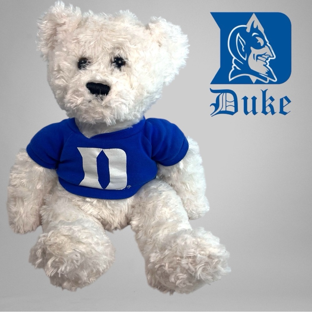 DUKE White Teddy Bear